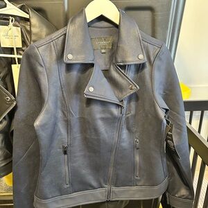 Liverpool Navy Blue Moto Jacket